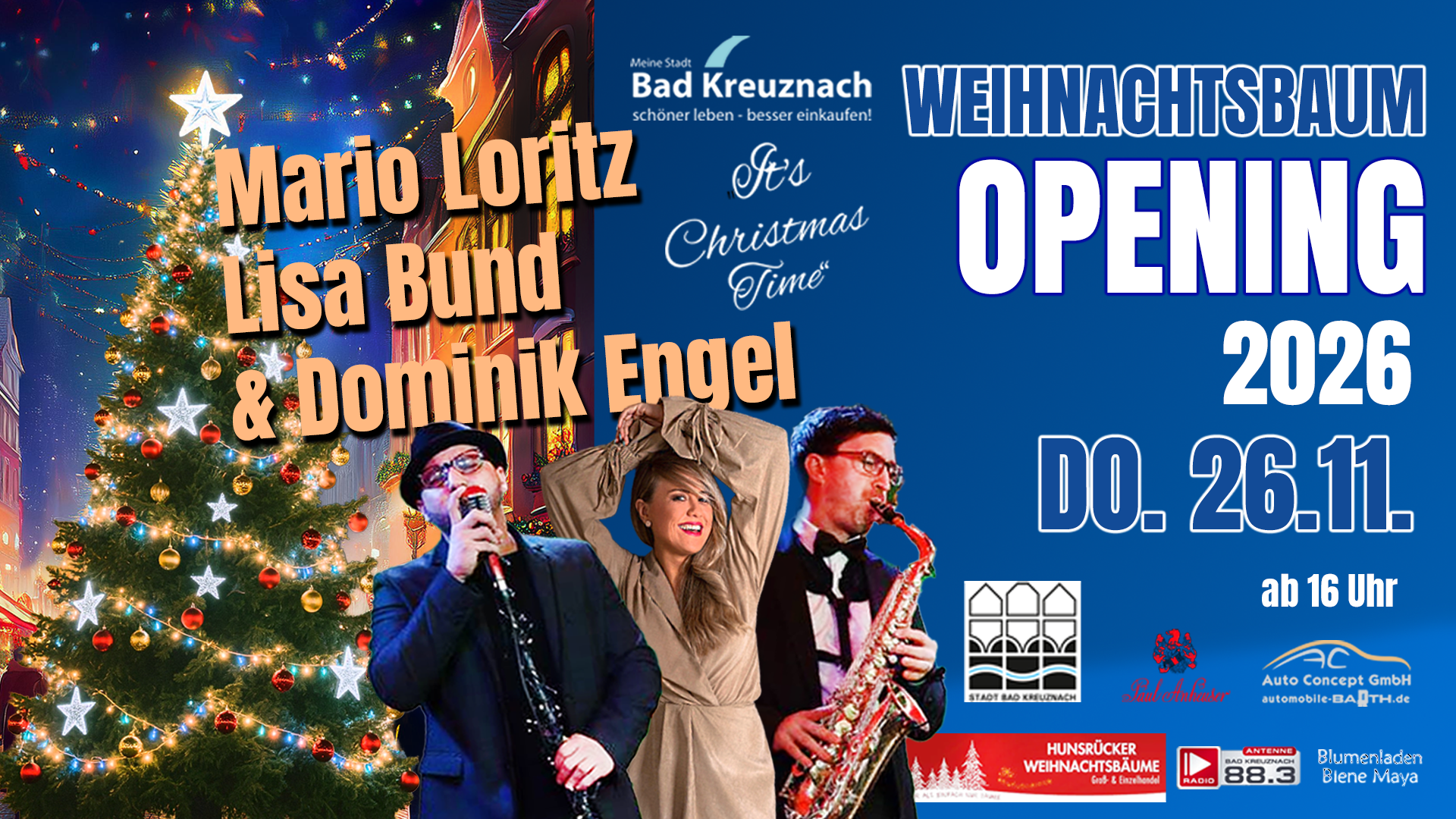 Meine Stadt Weihnachtsbaum Opening 2026